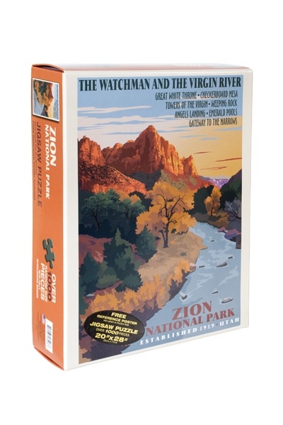 Puzzle Retro Ranger Zion Watchman - Zion National Park Forever Project