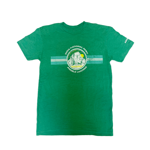 Angels Landing T Shirt Green | Zion National Park Forever Project